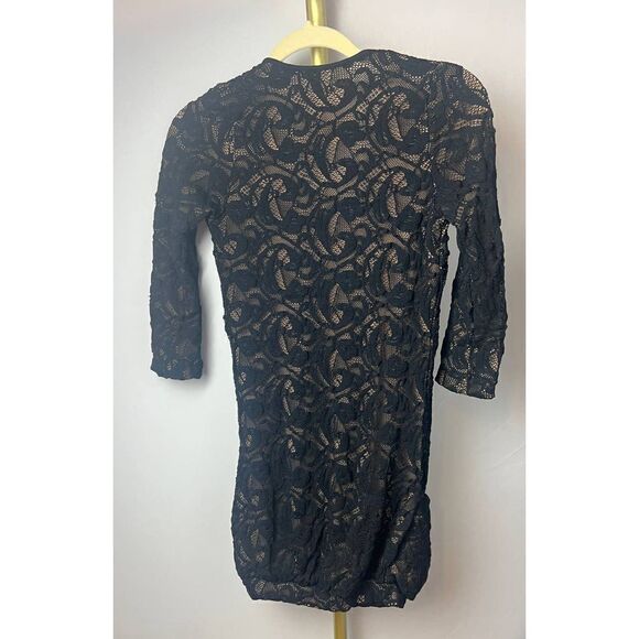 Anne Fontaine Black Lace Bubble Dress Sz. 36 (US 0-2) - Picture 7 of 8